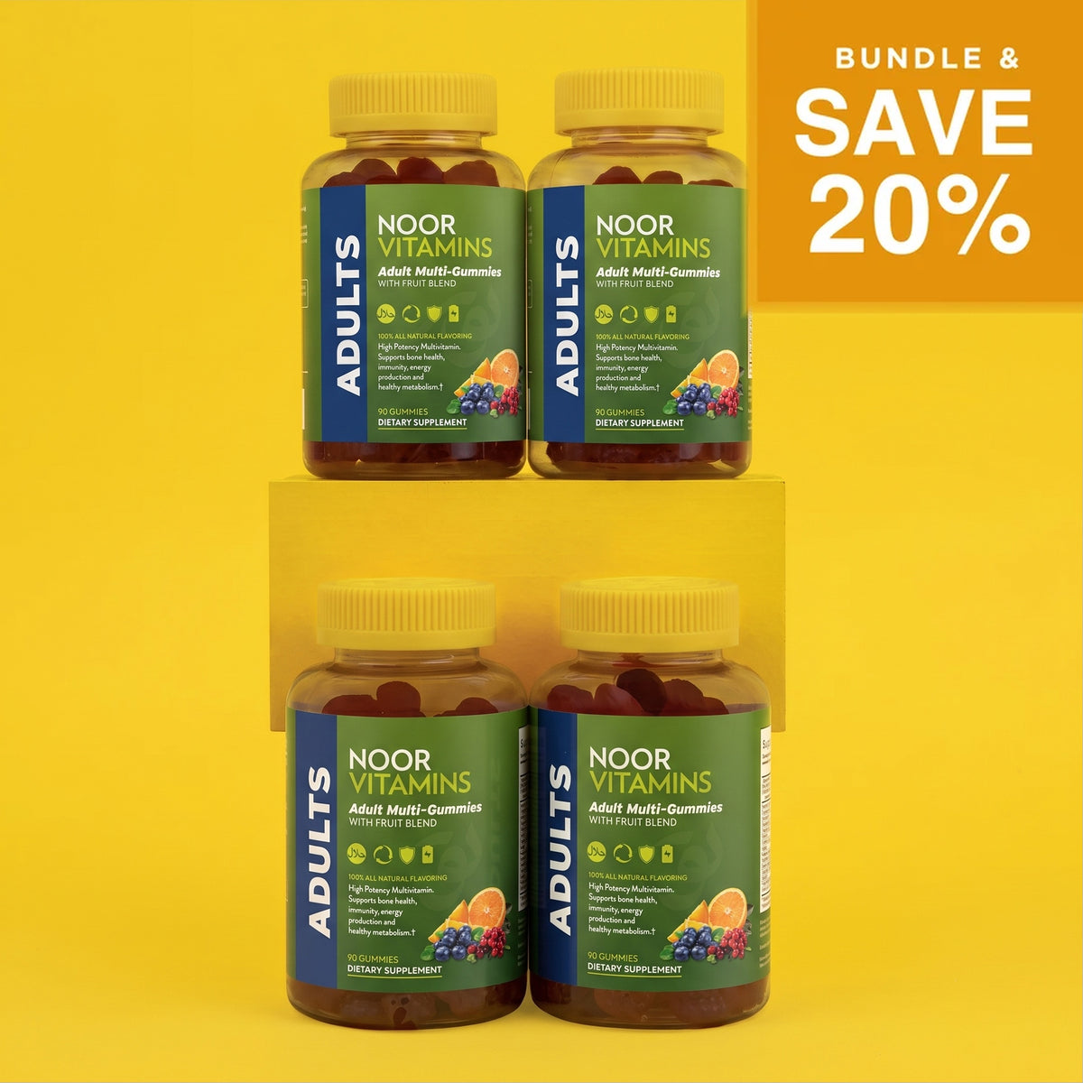 Adult Multivitamin Gummy Bundle | Noor Vitamins | Halal Vitamins