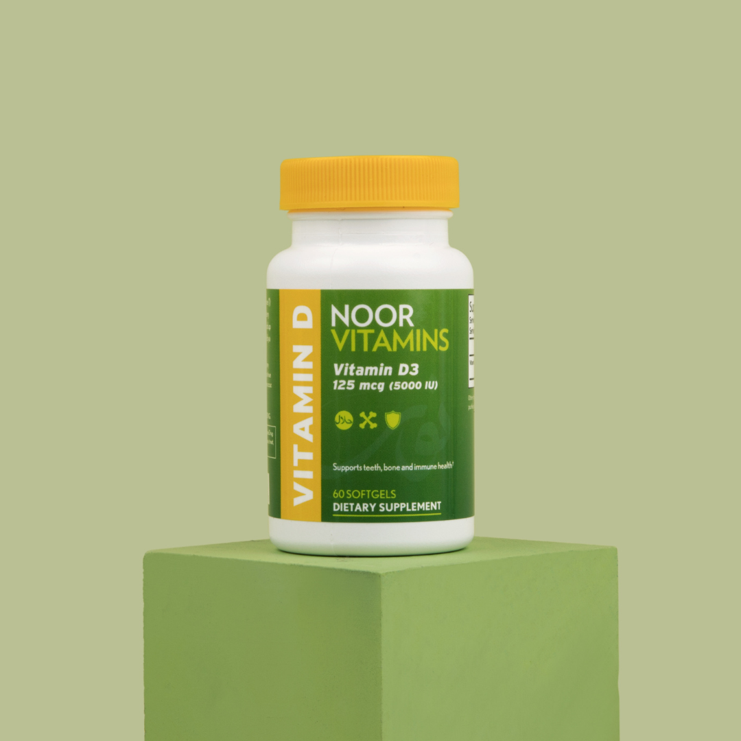 Vitamin D3 5000 I.U. Soft Gels Daily D3 Supplements Noor Vitamins