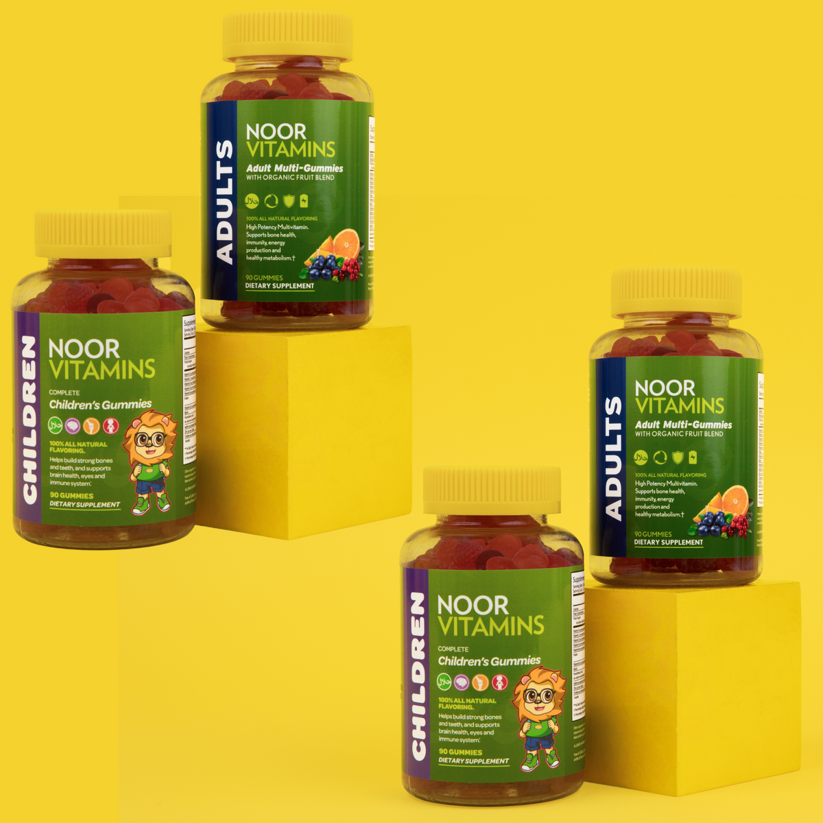 Adult Multivitamin Gummy Bundle Noor Vitamins Halal Vitamins for